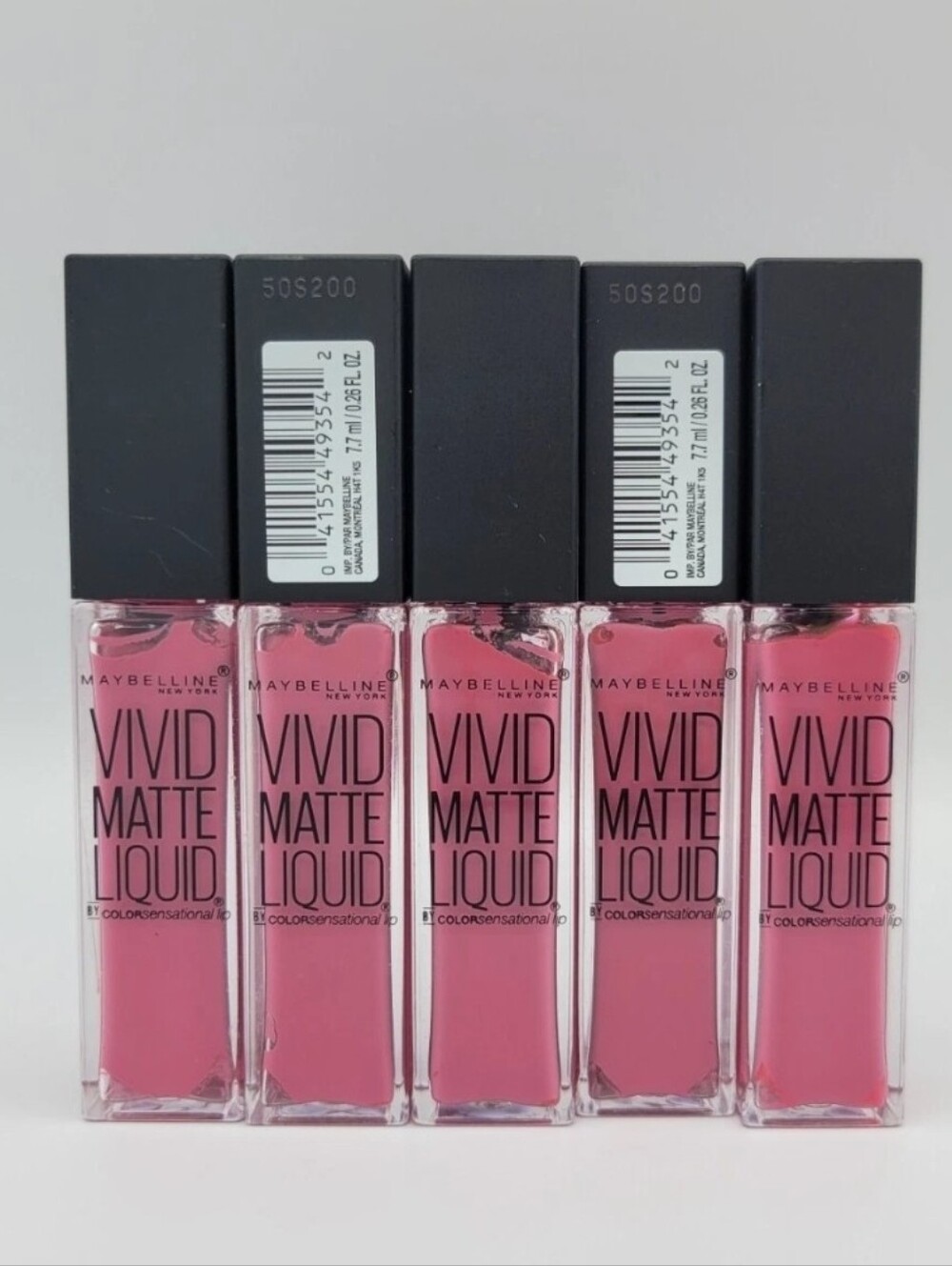 NEW 5x Maybelline Vivid Matte Liquid Color Sensational Lip #12 Twisted Tulip